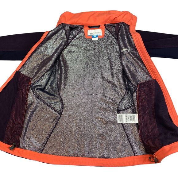 Columbia Jacket Womens Small Purple Fleece Thermal Lined Omni-Heat Full Zipper - Picture 7 of 12